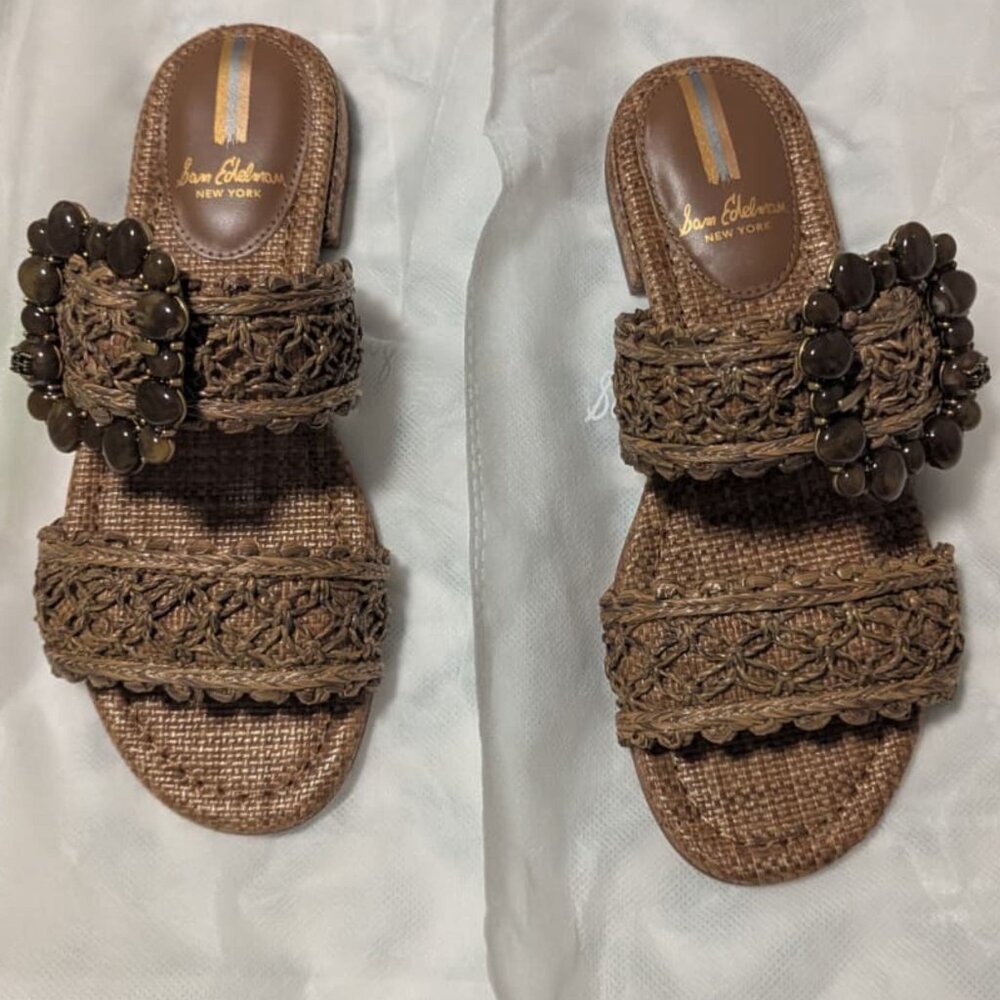 NWT Sam Edelman Elisa Braided Strap Sandal – Brown, Size 5 - Picture 5 of 6